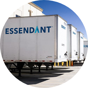 Essendant - Cargo Containers Lined Up Outside of Loading Docks